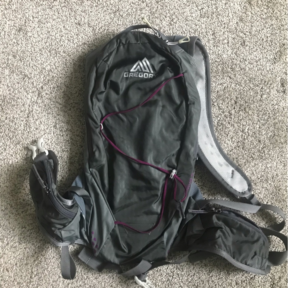 Gregory Maya 5 Gray and Purple Hydration Backpack